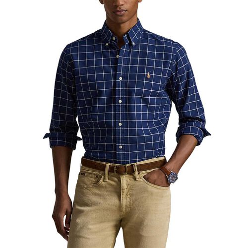 Polo Ralph Lauren Custom Fit Windowpane Oxford Shirt